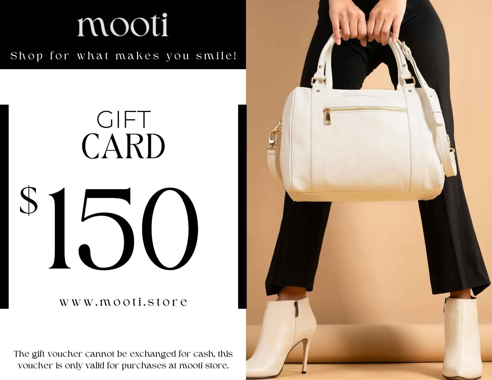 mooti gift voucher for $150
