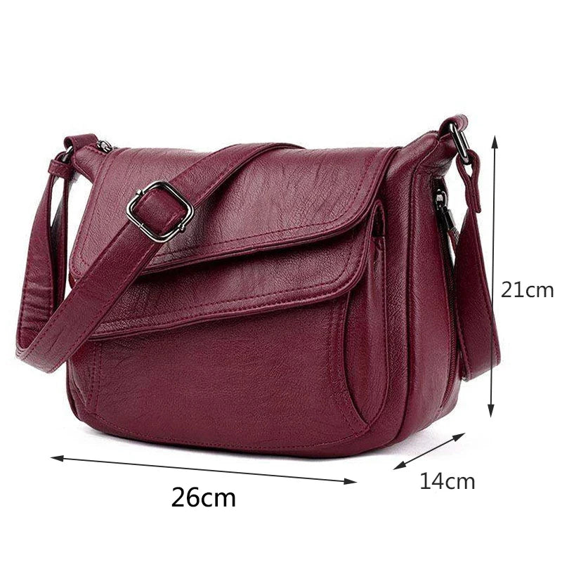 High-Quality Soft Leather Shoulder Bag For Women