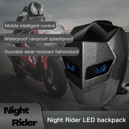 LED Travel Safety Expandable Hard-Shell Backpack