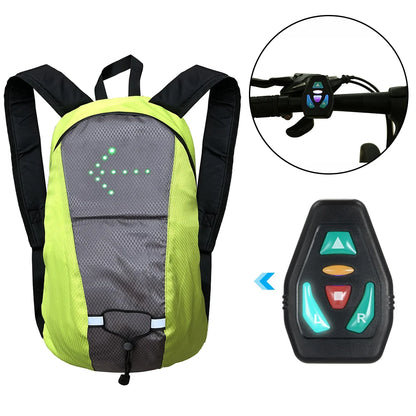 Versatile Bicycle Bag with LED Turn Signal Lights for Cycling Safety | Ideal for Cycling, Hiking & Camping