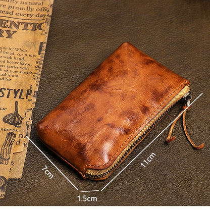 Handmade Genuine Leather Purse for Small Objects