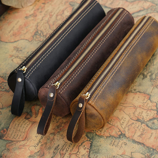 Handmade Genuine Leather Pen Pouch