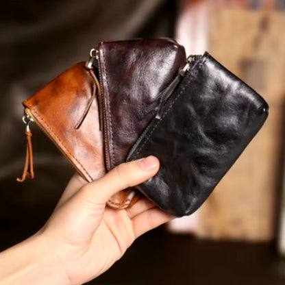 Handmade Genuine Leather Purse for Small Objects